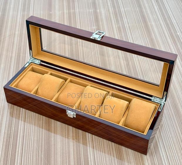 6 Slots Wooden Watches Haven - Brown · Photo 4
