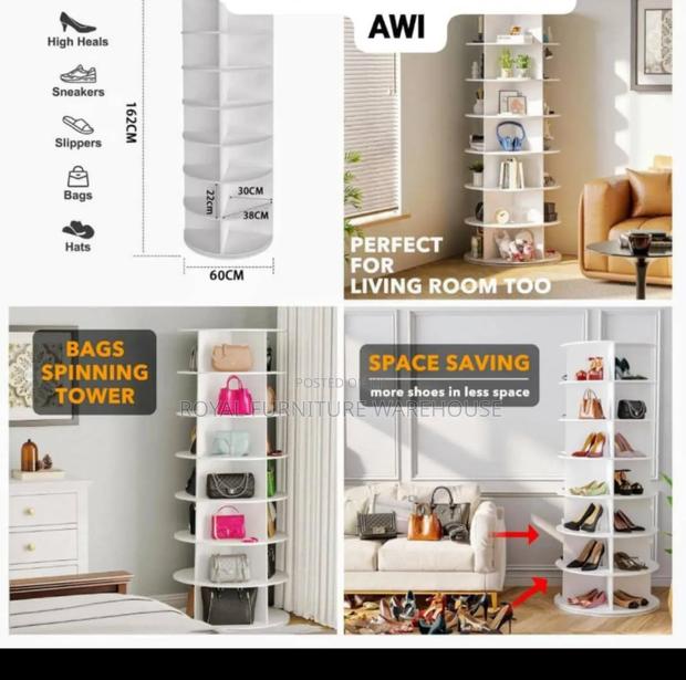 Free Rotating Modern Shoes and Bags Rack · Photo 2