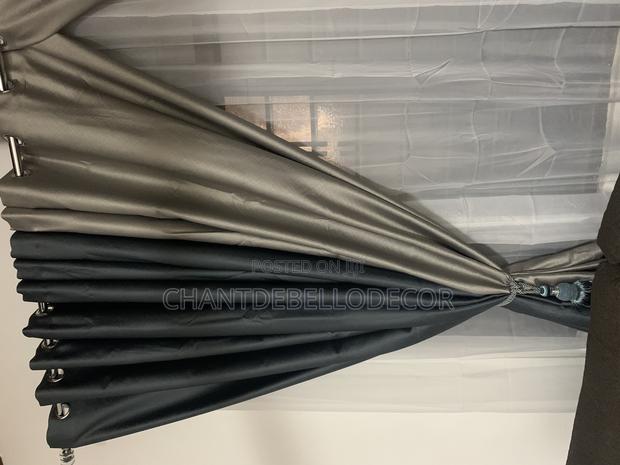 Embossed Total Blackout Curtains 400ghc A Pair ( Without Voile photo 4