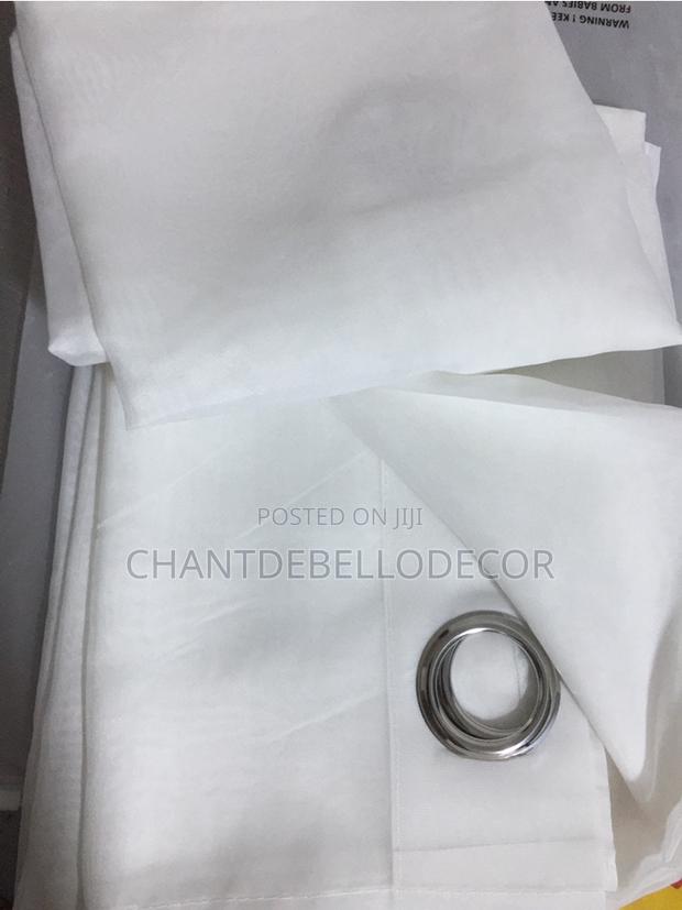 Transparent White Voile Curtains 240ghc A Pair photo 4