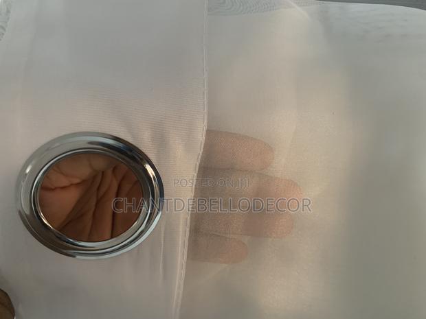 Transparent White Voile Curtains 240ghc A Pair photo 5