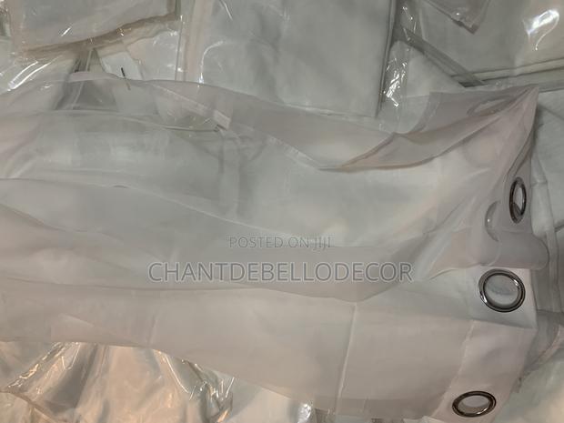 Plain White Transparent Voile Curtains 200ghc A Pair photo 4