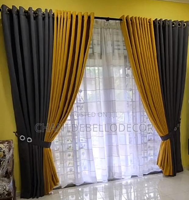 Embossed Total Blackout Curtains 400ghc A Pair For Each Color