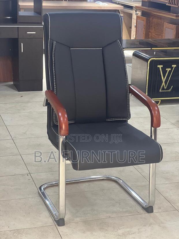 Visitors/ Pastors/ Conference Chair With Wooden Handles · Photo 3