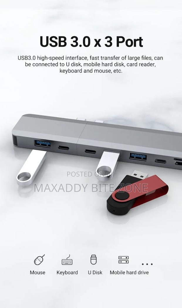 Usb-c Docking Station 10 In 1 Magnetic Hub With Dual Monitor photo 3