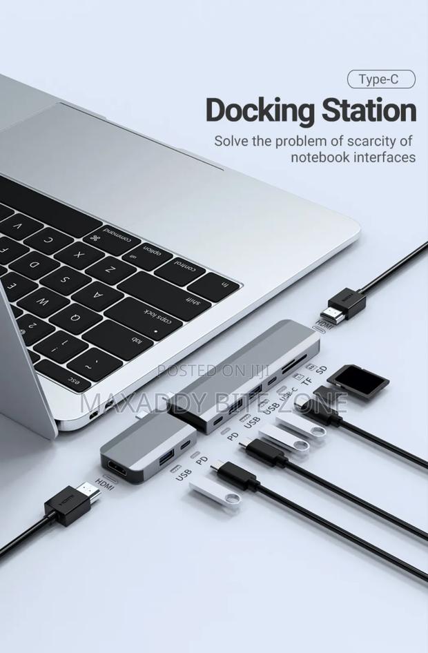 Usb-c Docking Station 10 In 1 Magnetic Hub With Dual Monitor
