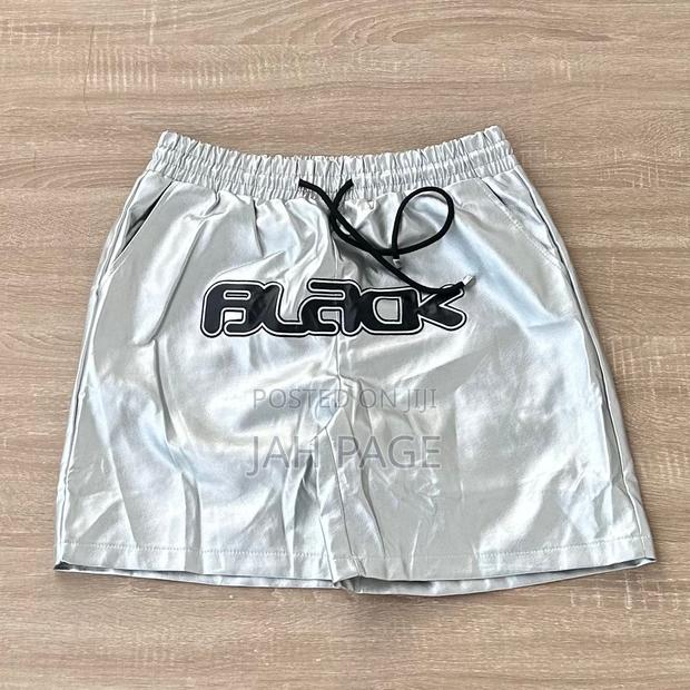 Leather Paint Shorts