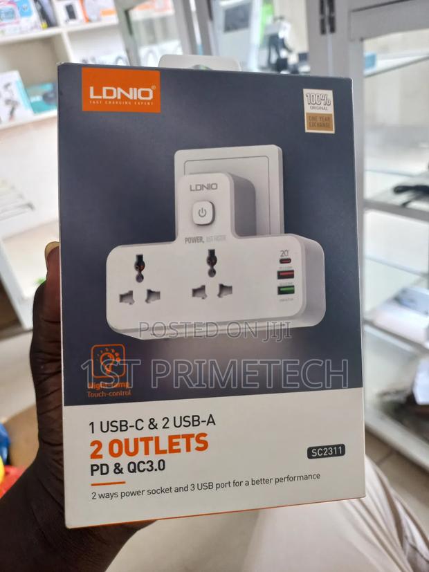 Ldnio Multi-port Wall Plug(With Night Lamp) photo 2