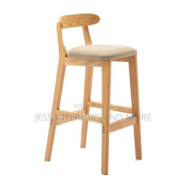 Bar Stool With Wood Leg