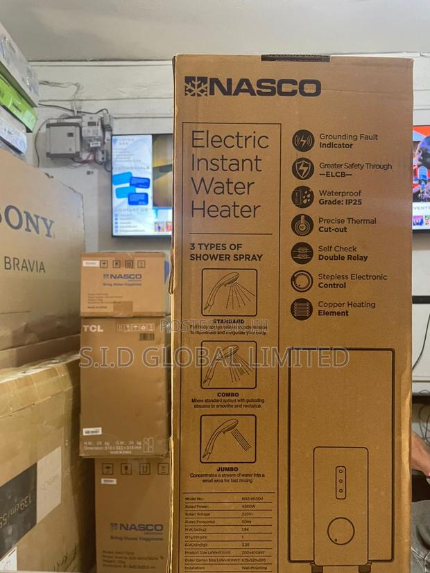 Nasco 4500 Watts Sapphire Enamel Tank Instant Water Heater