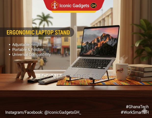 Adjustable Laptop Stand Work Smart. Sit Right. Stay Productive.