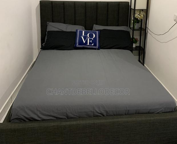 7-piece King Size Black And Dark Grey Removable Duvet Set photo 3