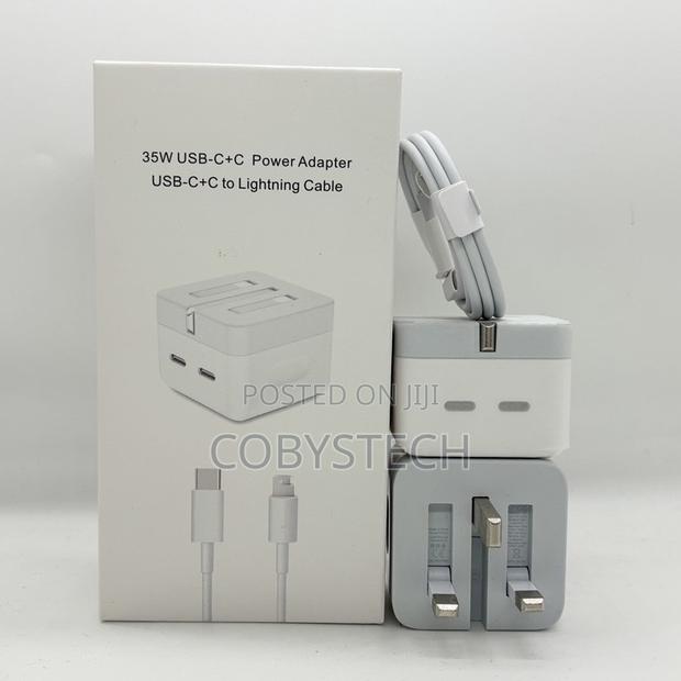 35w Charger Dual Usb-C to Lightning Cable