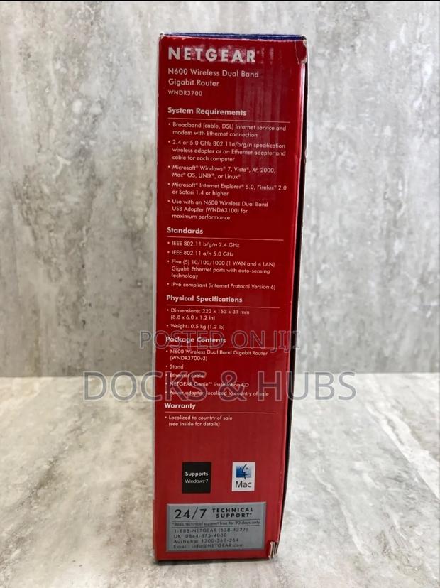 Netgear N600 Dual Band Gigabit Wifi Router (Wndr3700-100nas) photo 3