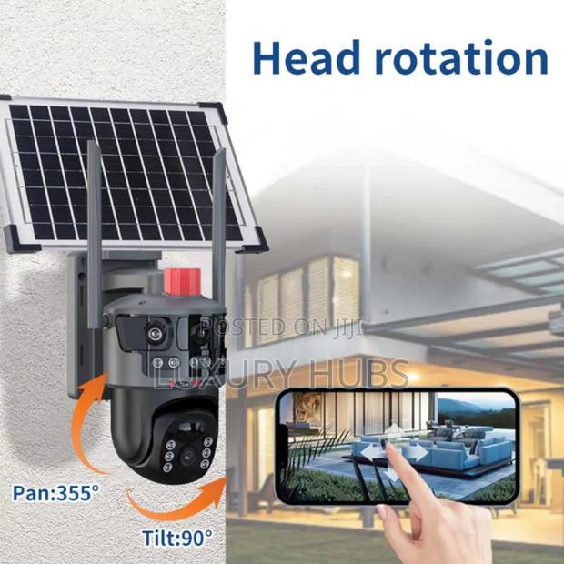 4lens 3 Screens 12mp Hd Outdoor Surveillance Wireless CCTV Camera photo 2