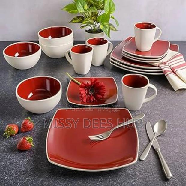 Red+White Combo Dinner Set
