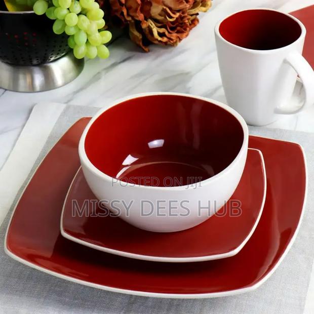 Red+White Combo Dinner Set photo 2