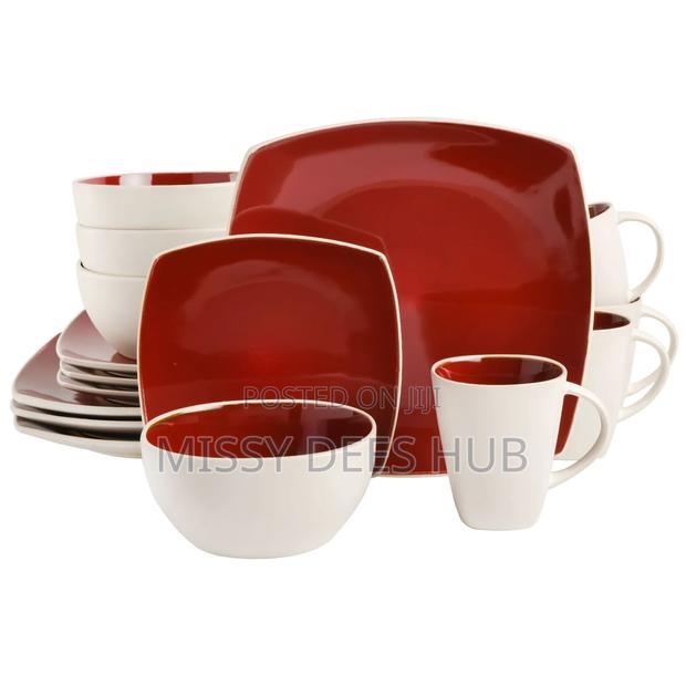 Red+White Combo Dinner Set photo 4