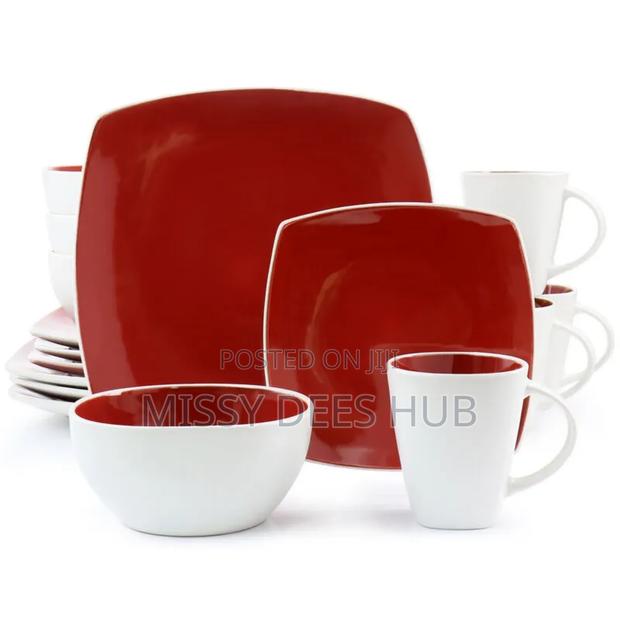 Red+White Combo Dinner Set photo 9
