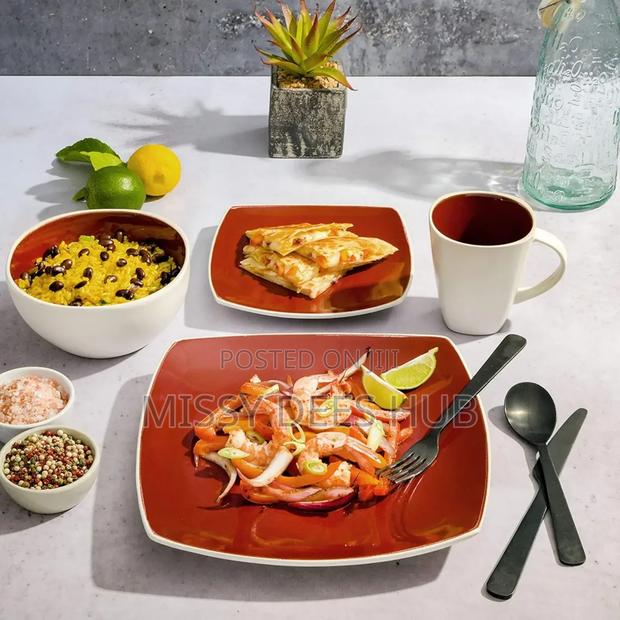 Red+White Combo Dinner Set photo 10