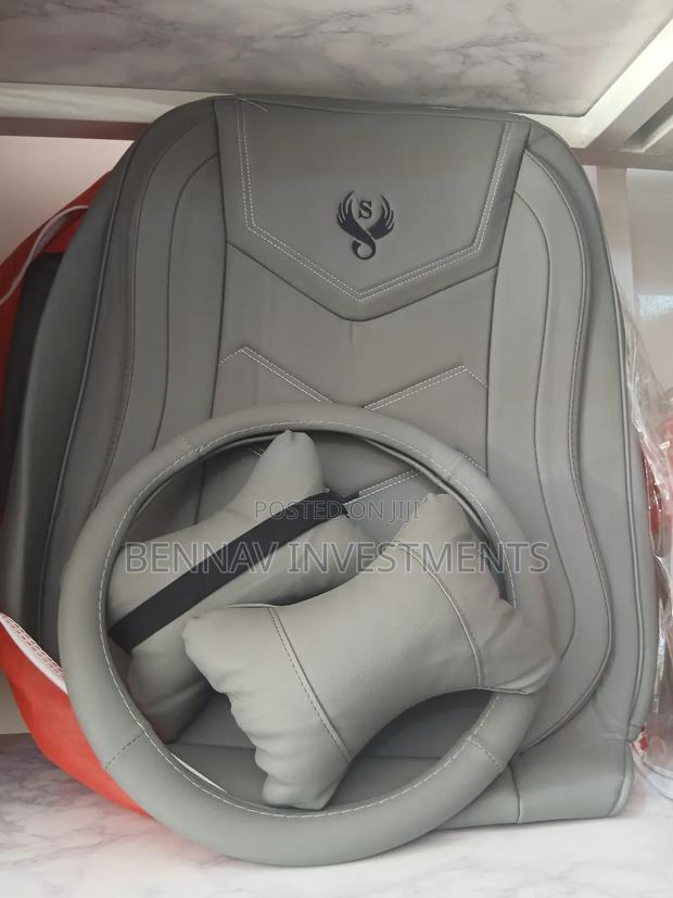 Premium Quality Leather Car Seat Cover - Beige, Gray, Black And Red