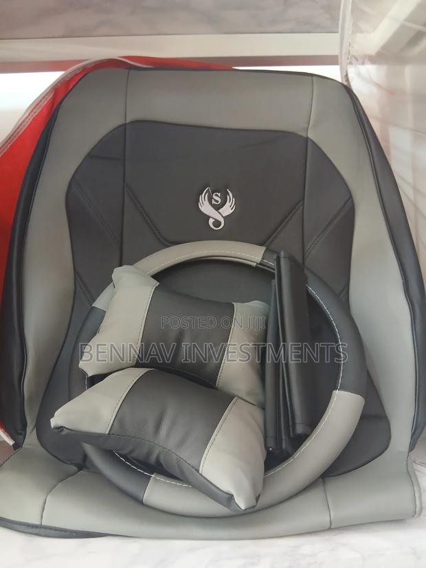Premium Quality Leather Car Seat Cover - Beige, Gray, Black And Red photo 3