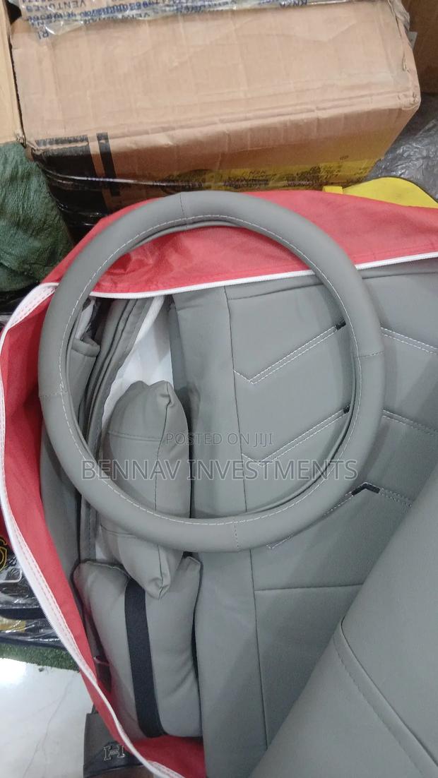 Premium Quality Leather Car Seat Cover - Beige, Gray, Black And Red photo 4