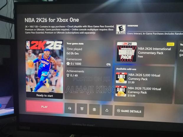 Nba 2k26 for Xbox One/Series Consoles