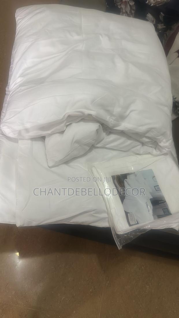 7-piece Removable King Size Plain White Duvet Set photo 6