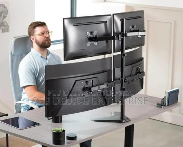 Putorsen Quad Monitor Stand,4 Monitor Mount For 13 To 32 Inch Screens · Photo 2