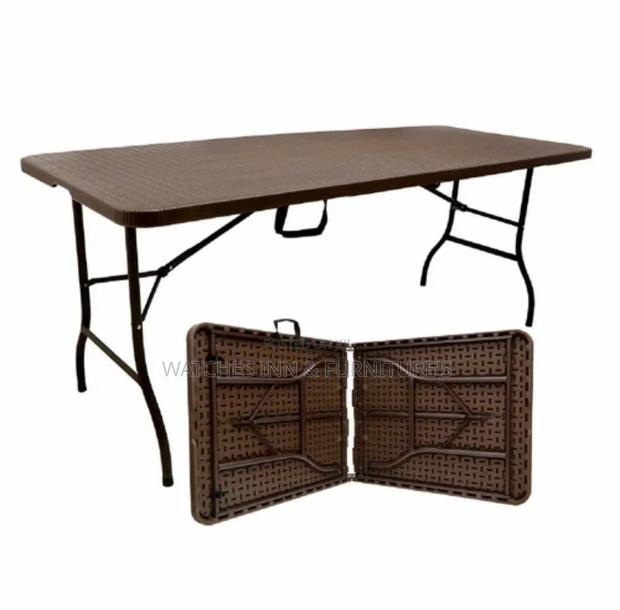 Brown Rattan Event / Party Foldable Table ( Wholesale ) · Photo 2