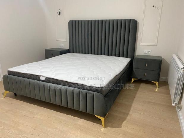 King Size Bed And Mattress And Two Sides