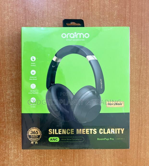 Oraimo Boompop Pro Anc Over-Ear Deep Bass Headphones - Ohp-917 · Photo 4