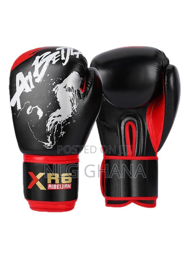 8oz Pu Leather Boxing Gloves Breathable Mma Muay Thai. Tvx28960 · Photo 3
