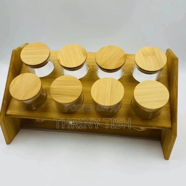 Wooden Spice Rack (8pcs)