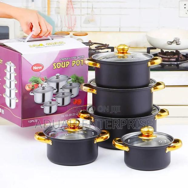 5 Set Cookware(Silver Color
