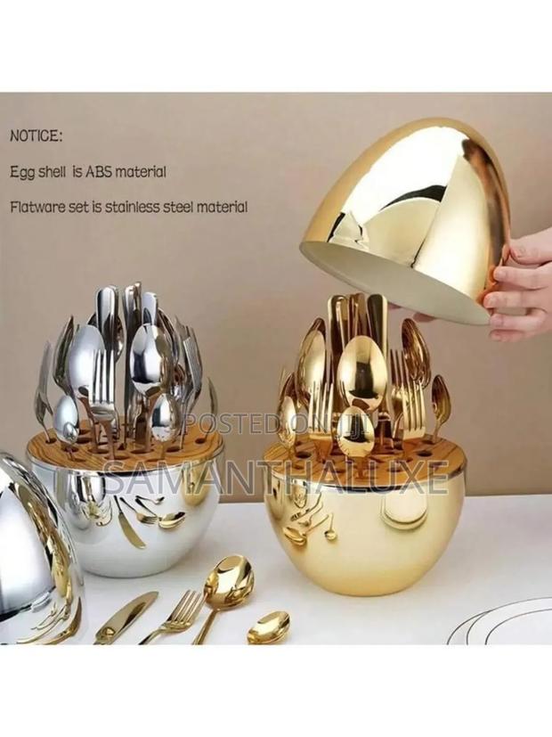 Egg Shaped Cutlery Set photo 2