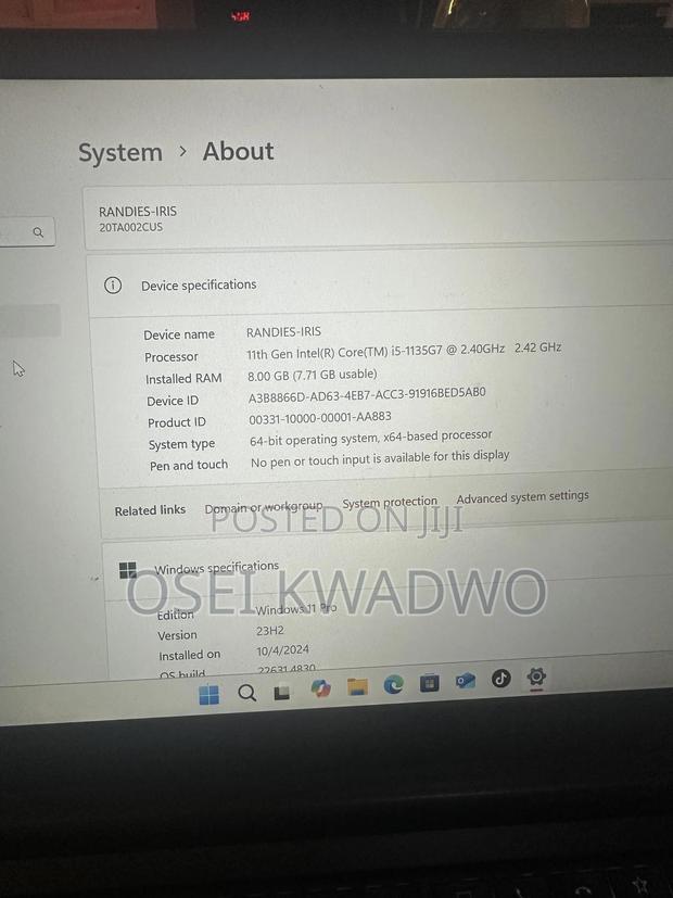 Laptop Lenovo L14 G1 8GB Intel Core i5 SSD 256GB · Photo 3