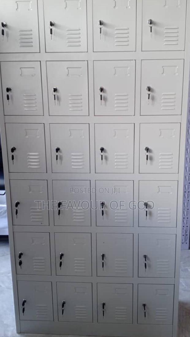 A Well Made 24locker Metallic Cabinet