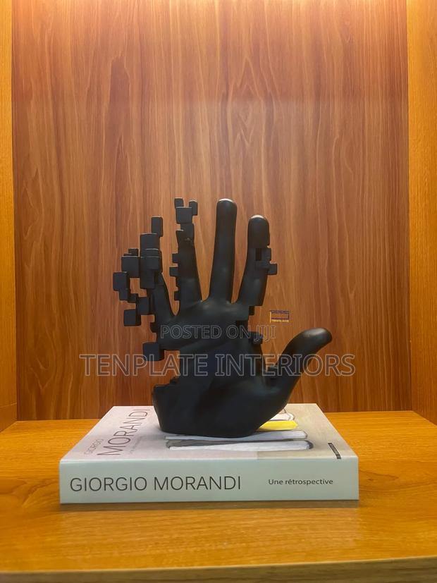 Mosaic Palm Sculpture (Black)