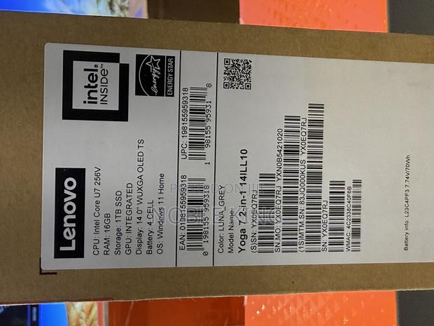New Laptop Lenovo Yoga 7i 16GB Intel Core Ultra 7 SSD 1T photo 3
