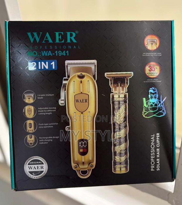 Waer Clipper and Trimmer Cordless 2 in 1 Wa-1941