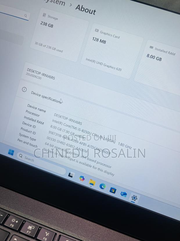 Laptop Lenovo ThinkPad T480 8GB Intel Core I5 SSD 256GB photo 5
