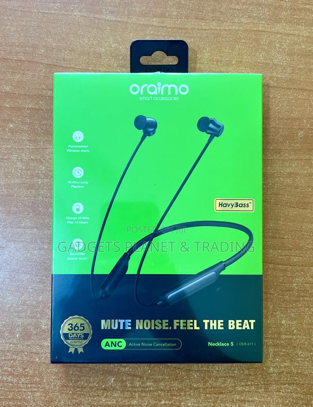 Oraimo Necklace 5 30db Noise Cancellation Call Vibration Earphones · Photo 4