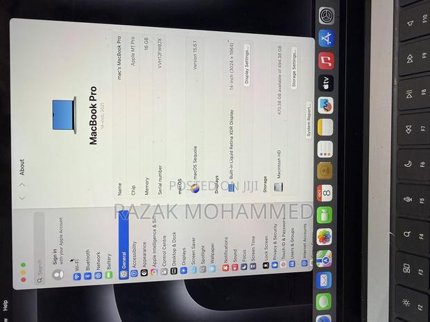 Laptop Apple MacBook Pro M1 16GB Apple M1 SSD 512GB photo 3