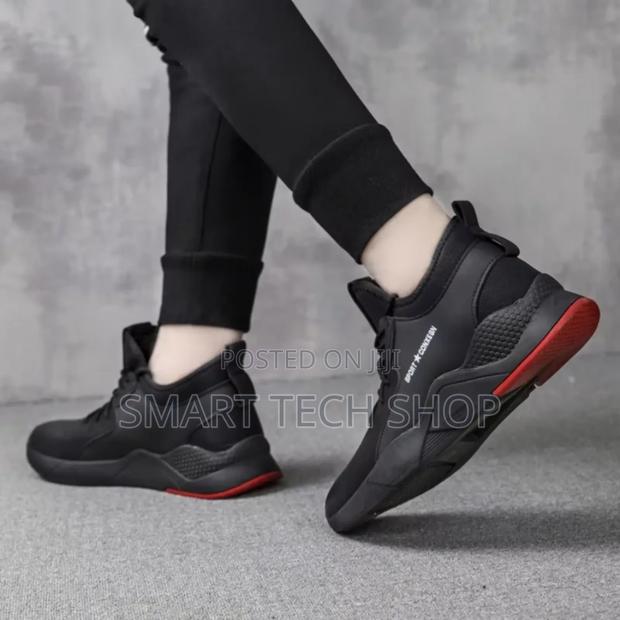 Black Red Breathable Soft Safety Work Shoes With Steel Toe And Kevlar photo 2
