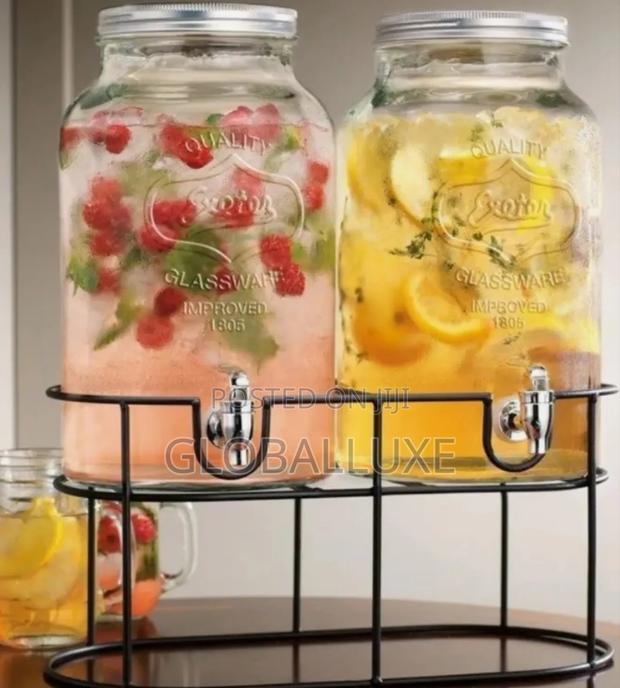 Brand New Glass Water Juice Dispenser – Elegant Durable