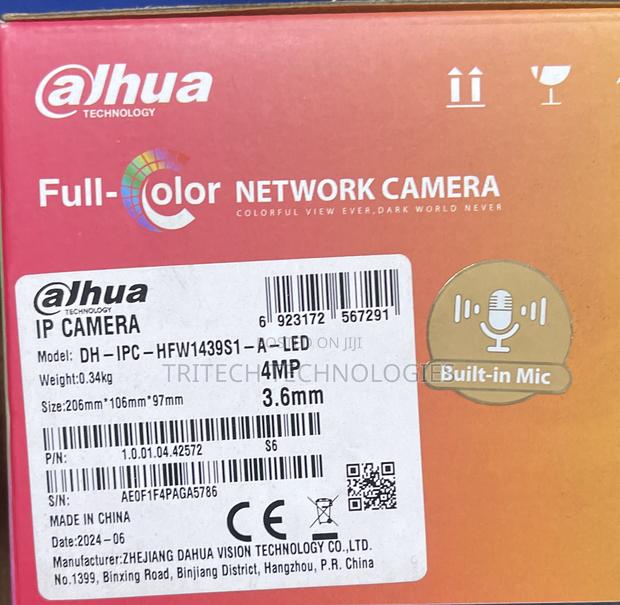 Dahua Ipc-Hfw1439s1-a-Led-S4 4mp Full-Color Outdoor Ip Camera + Sound · Photo 4