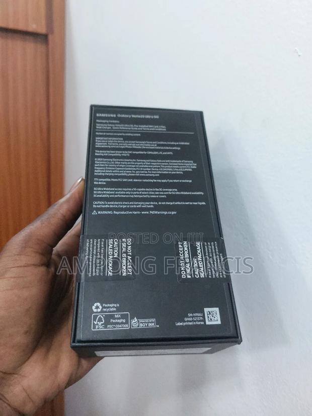 New Samsung Galaxy Note 20 Ultra 5G 256 GB Black · Photo 1