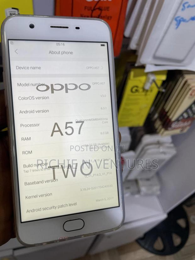 New Oppo A57 64 GB Gray photo 3